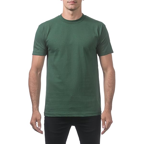 Pro Club Men's Heavyweight Cotton Short Sleeve Crew Neck T-Shirt